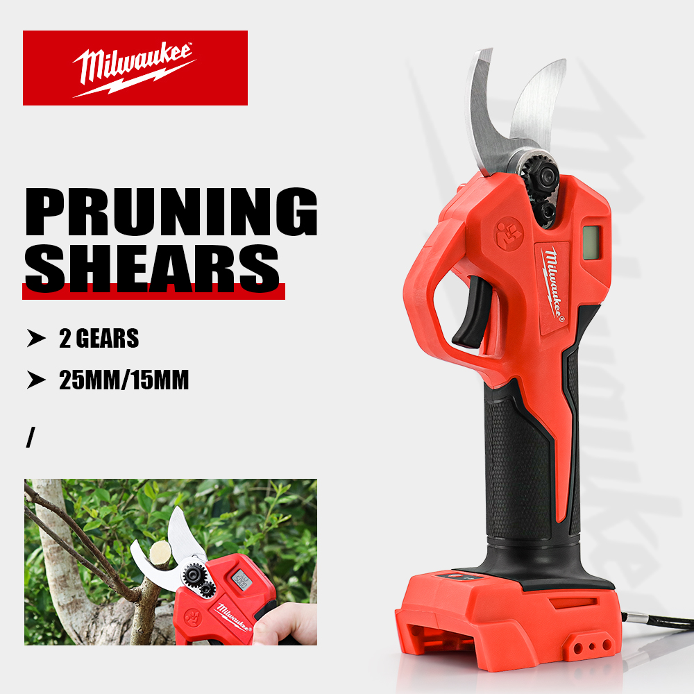 Gardening Tools Usa - Cisailles électriques sans fil Milwaukee avec