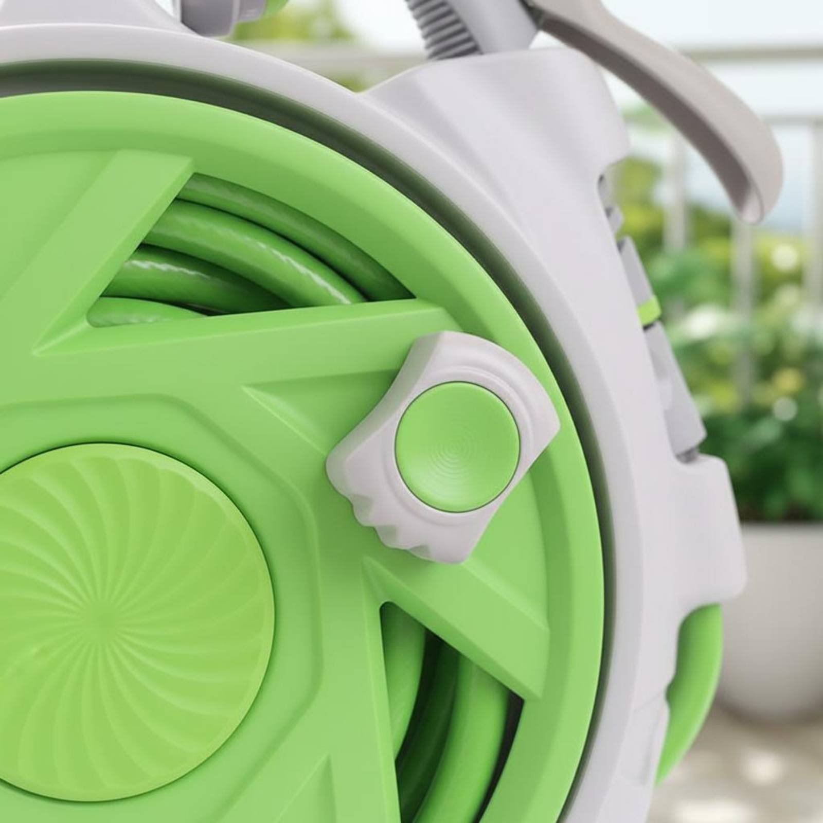 Gardening Tools Hand - Enrouleur de tuyau d'arrosage portable anti-emmêlement,