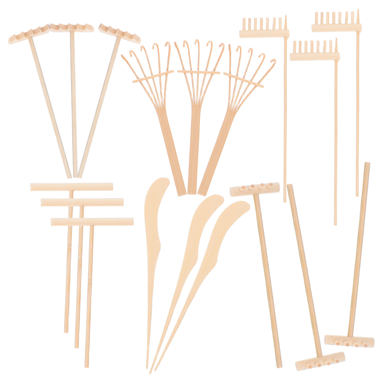Zen Gardening Tools - 1 ensemble d'outils de râteau pour