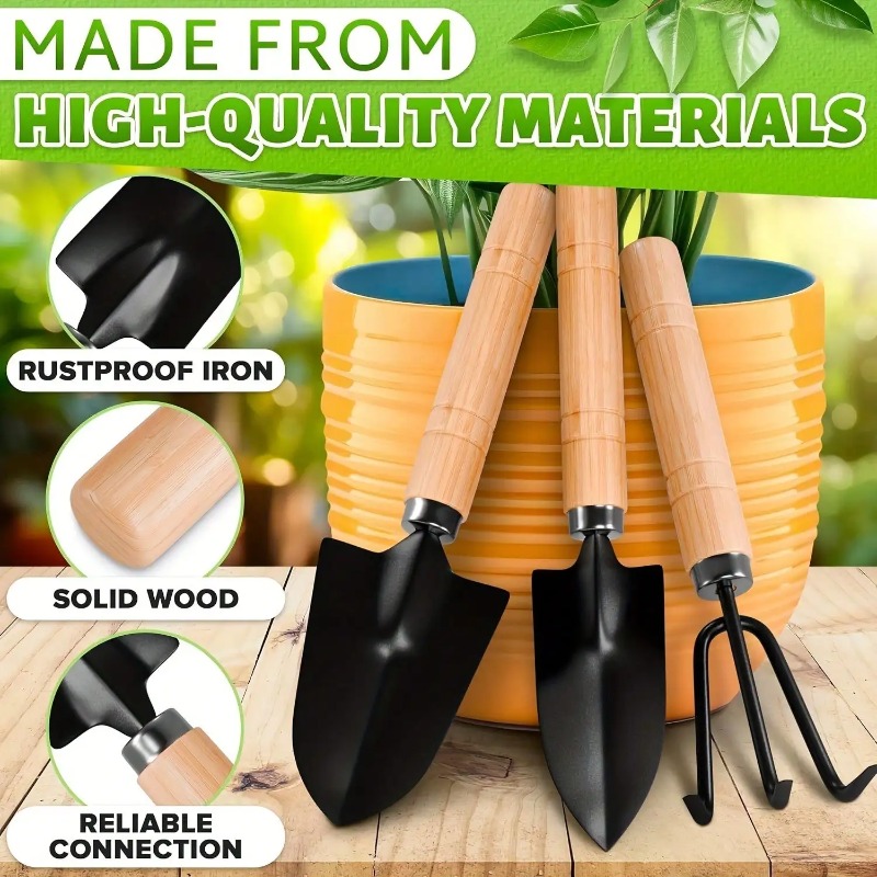 Gardening Tools Usa - Ensemble d'outils de jardinage miniatures 3