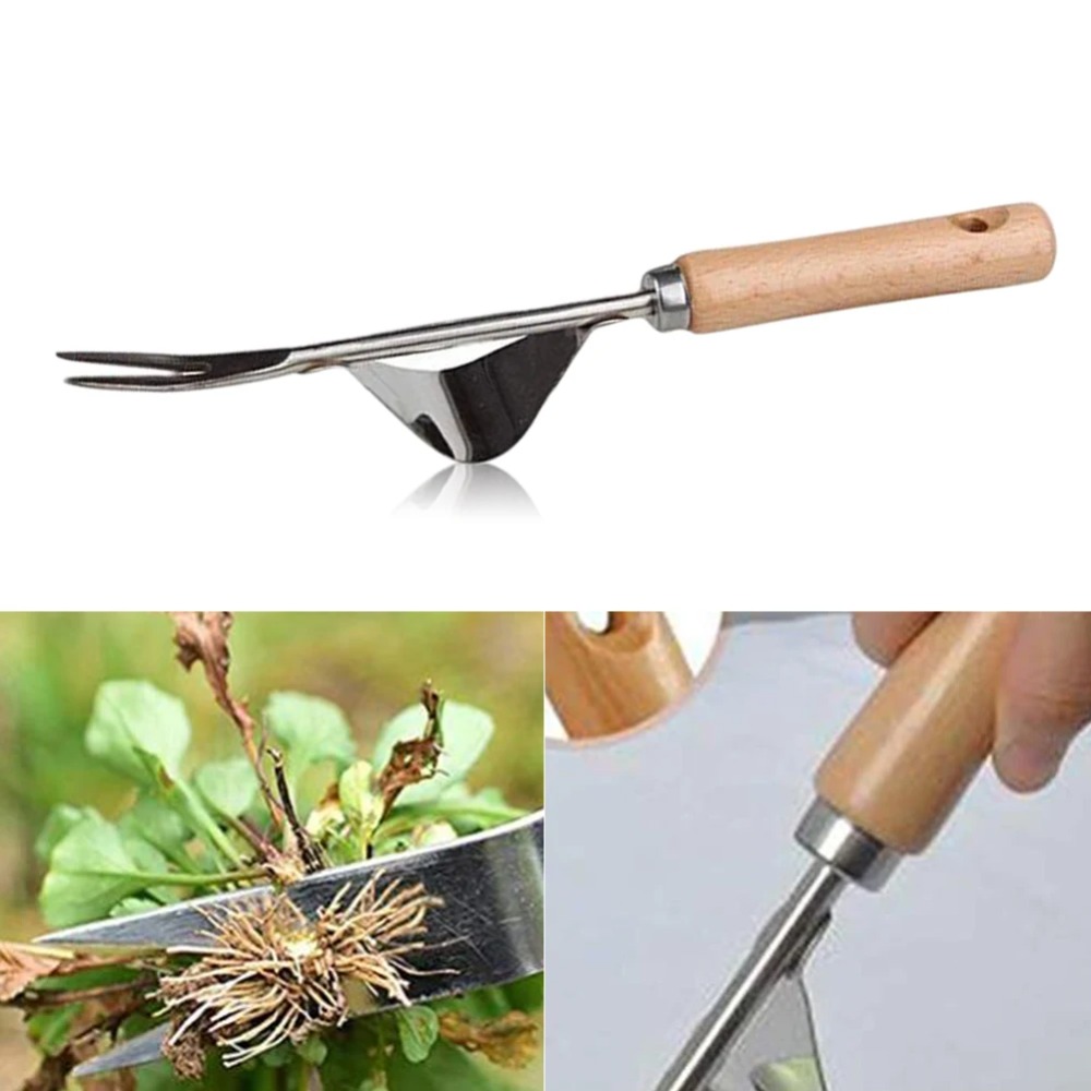 Weed Puller - Désherbeur de jardin en acier inoxydable