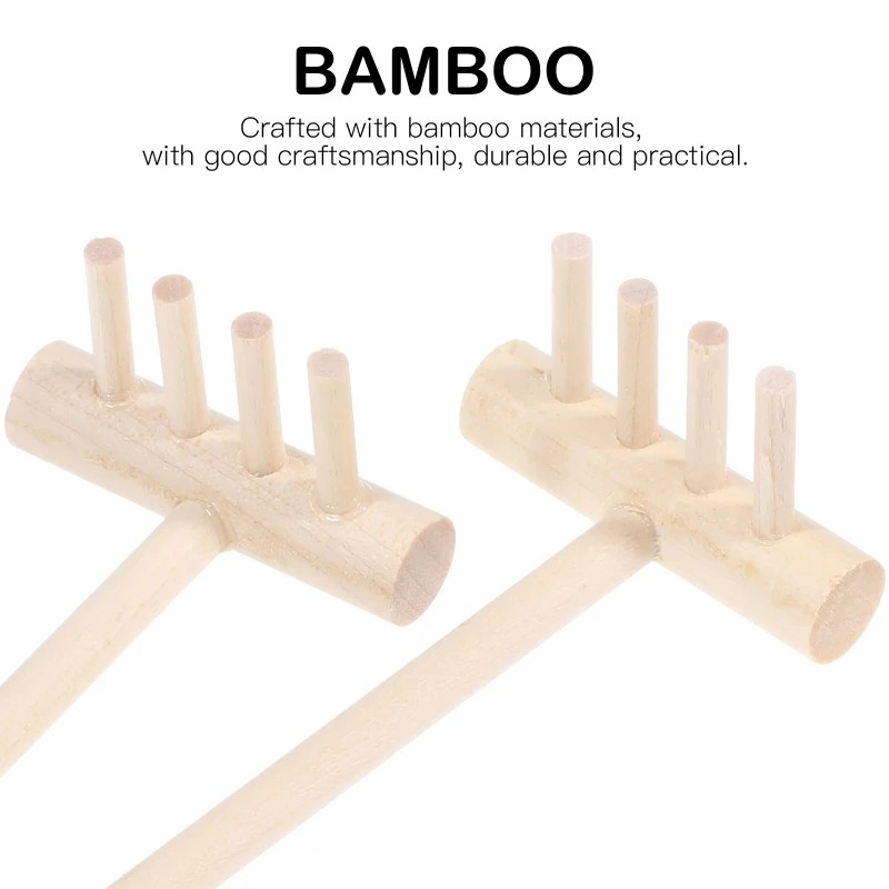 Ensemble de 6 mini râteaux en  - Zen Gardening Tools avis et prix