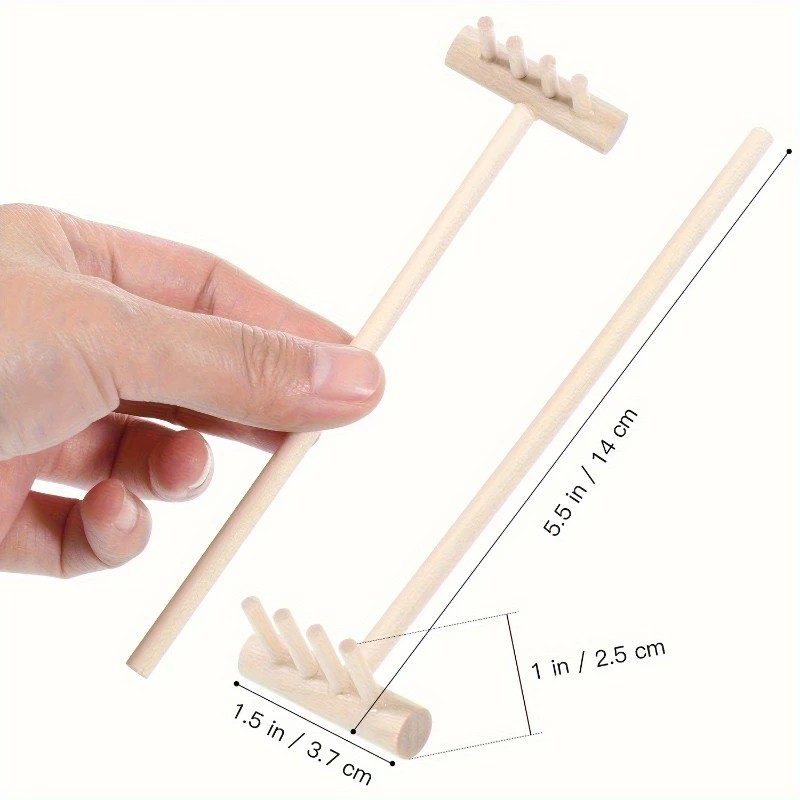 Ensemble de 6 mini râteaux en  - Zen Gardening Tools avis et prix