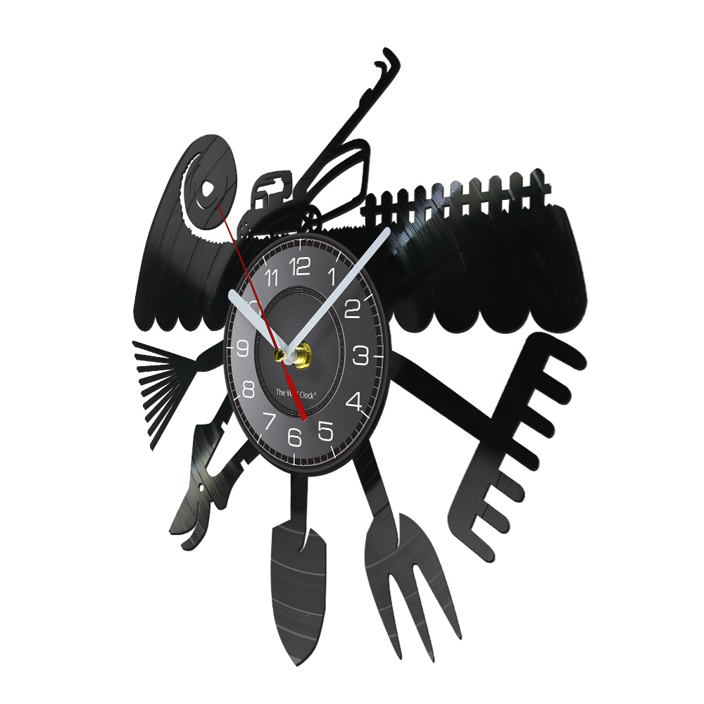 Horloge murale en vinyle sur l - Gardening Tools Vintage avis et prix