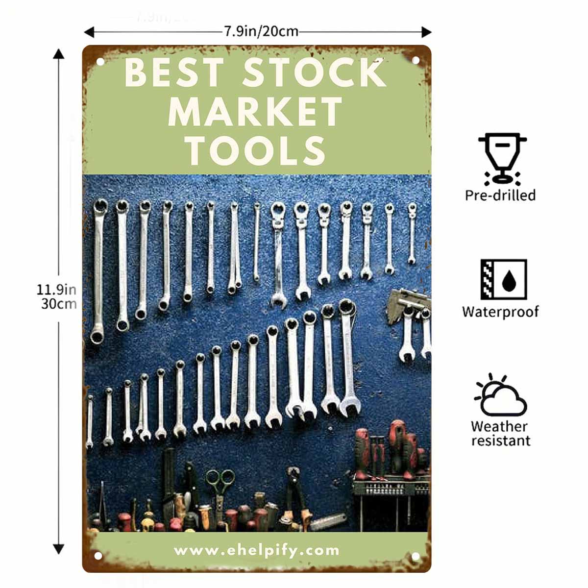 Panneau mural en métal 2D plat - Gardening Tools Best avis et prix
