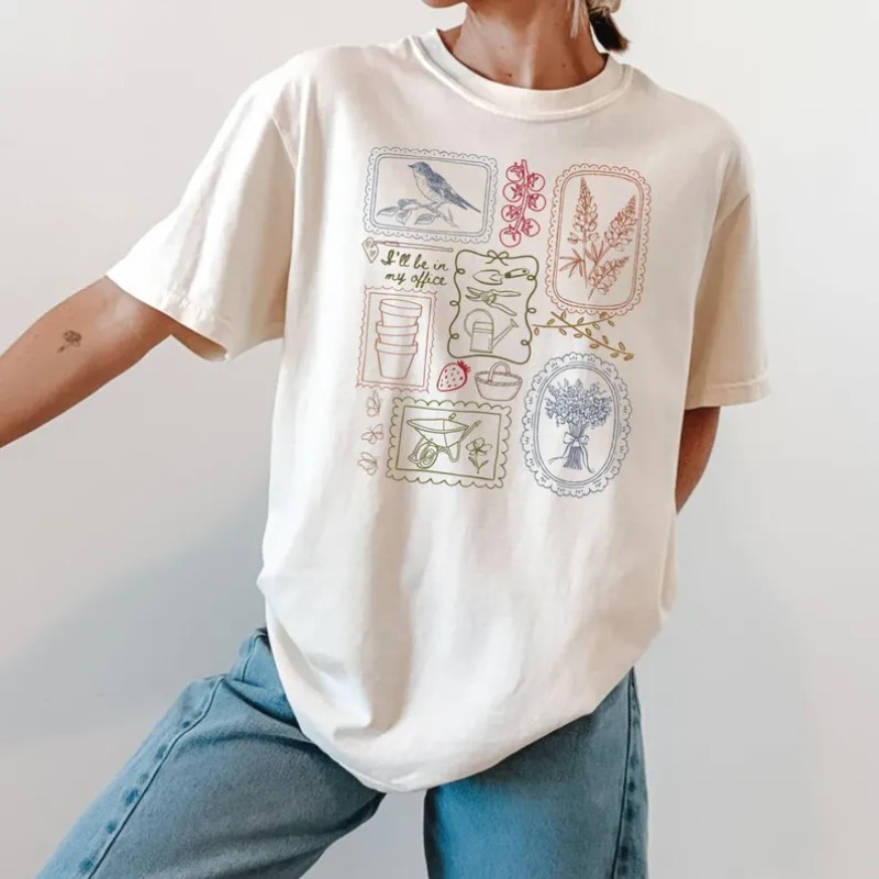 T-shirt imprimé style campagna - Junior Gardening Tools avis et prix