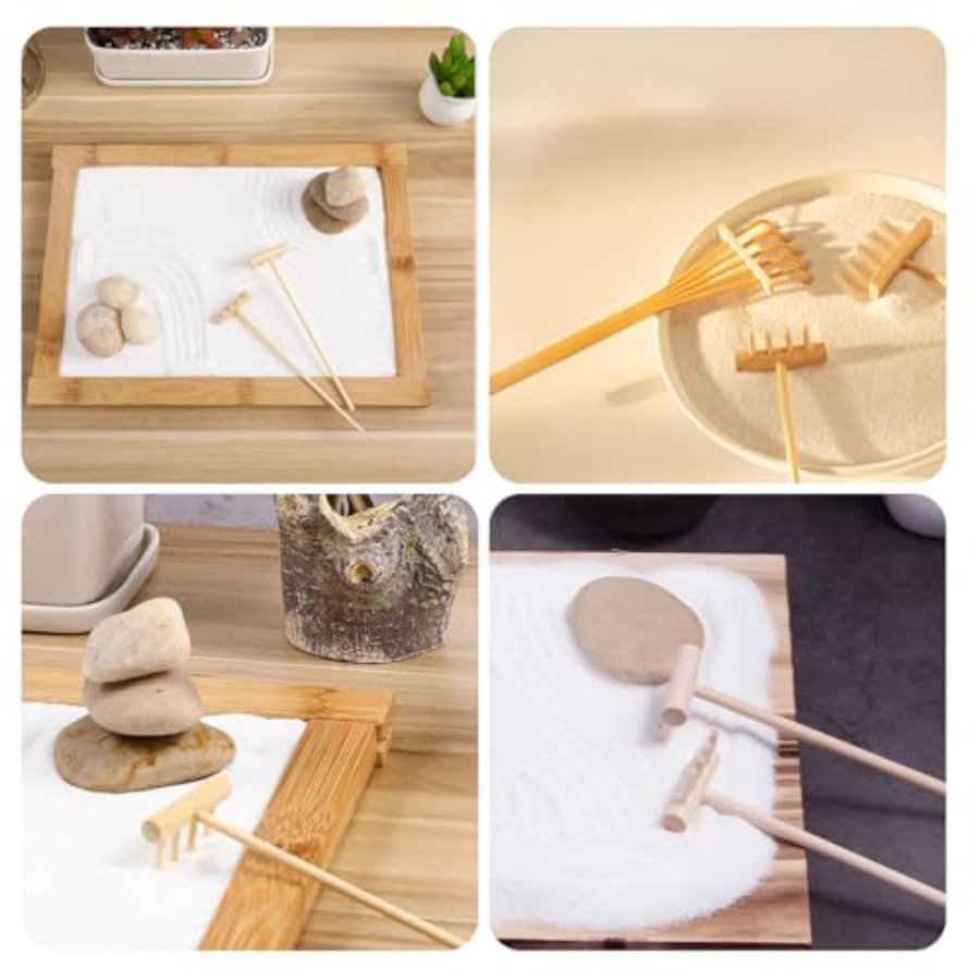 Ensemble de 7 mini-râteaux en  - Zen Gardening Tools avis et prix