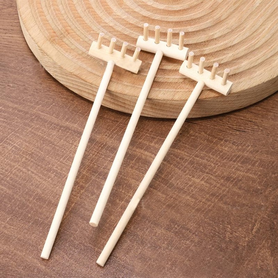 Ensemble de 7 mini-râteaux en  - Zen Gardening Tools avis et prix