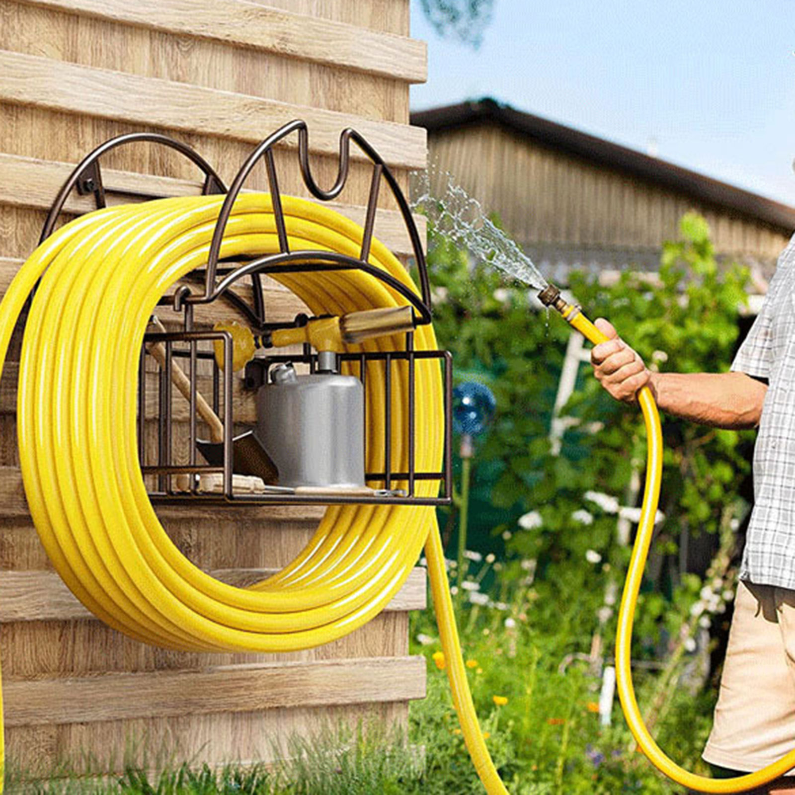 Support mural pour tuyau d'arr - Gardening Tools Water avis et prix